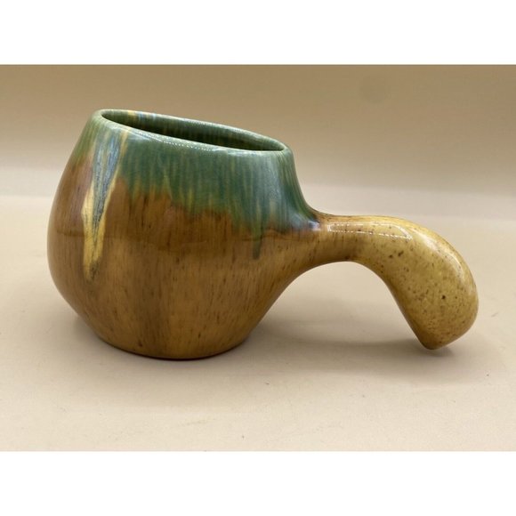 Vintage Popo Galsini Pasadena Gourdware Rare Tiki Mug Gourd Shaped 1950's - Picture 2 of 12